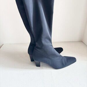 Le Canadienne Black Knee High Stretch Sock Boots 9M